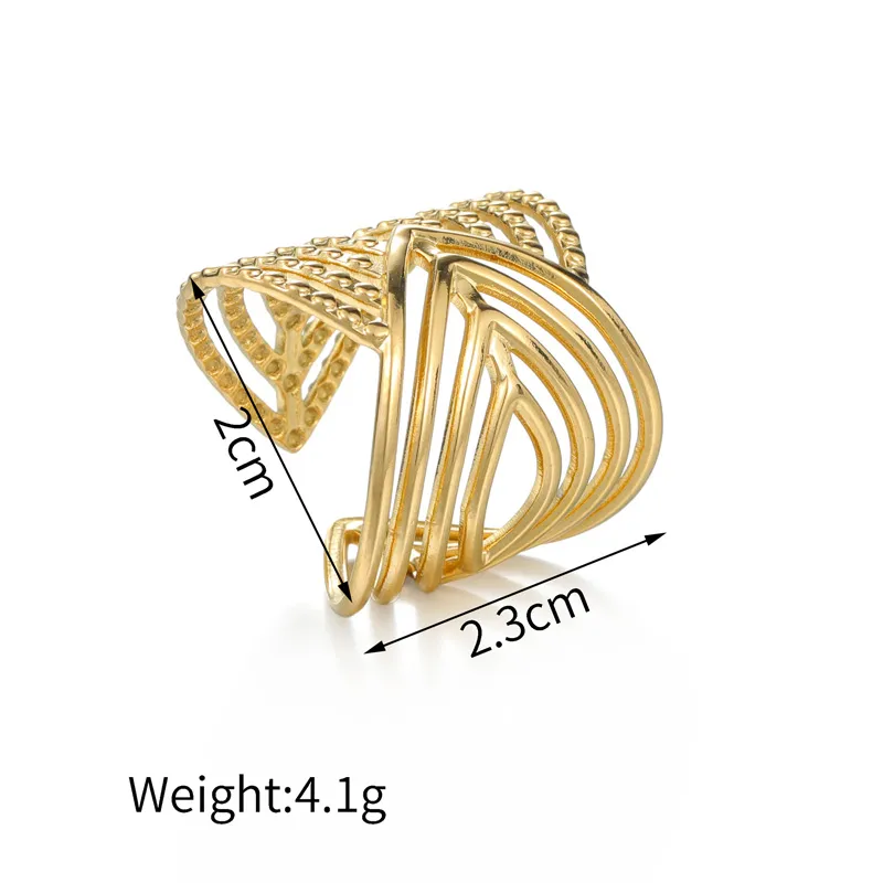 Chevron Adjustable Ring