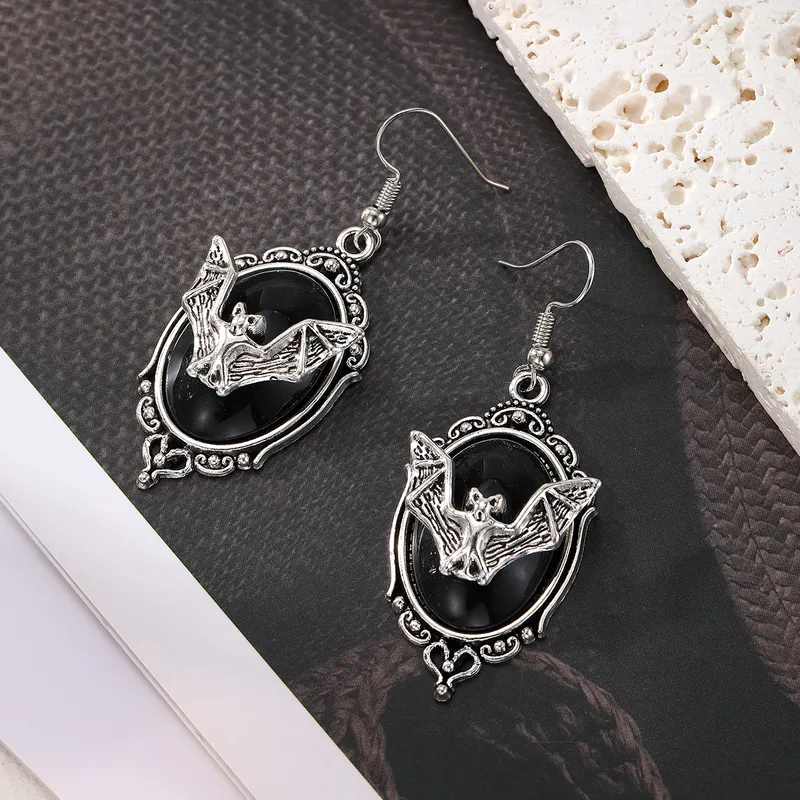 Gothic Skull or Bat Earrings