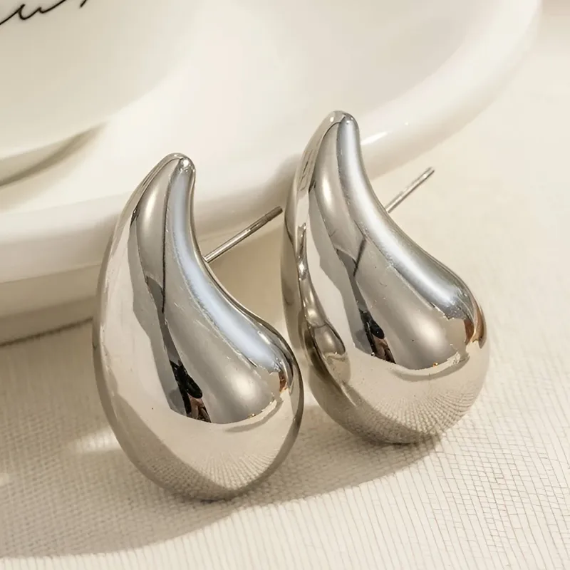 Large Water Droplet Earrings