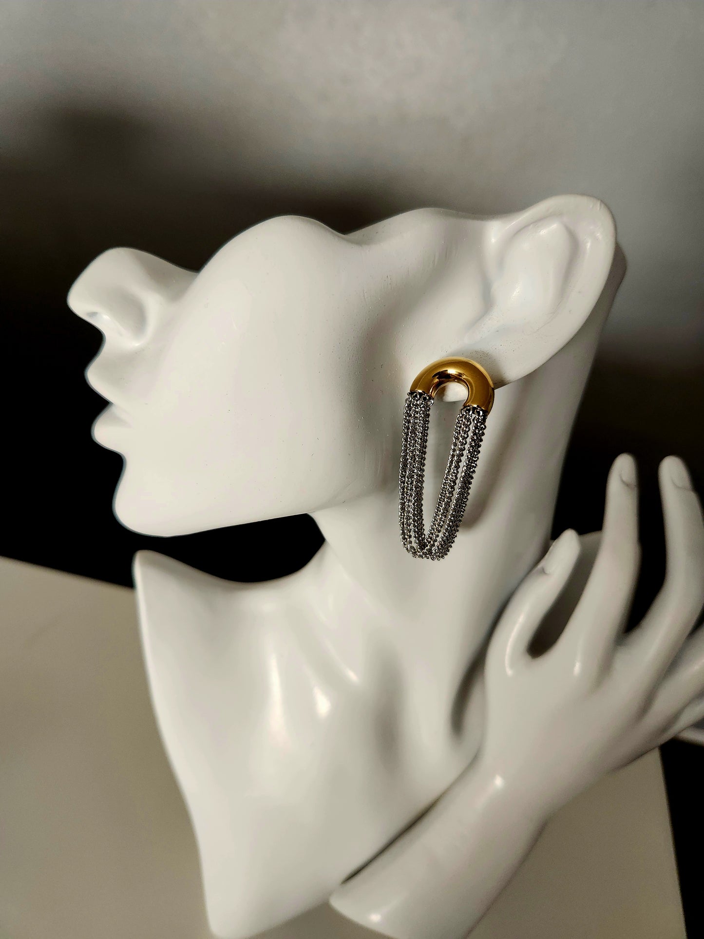 Metallic Fringe Earrings