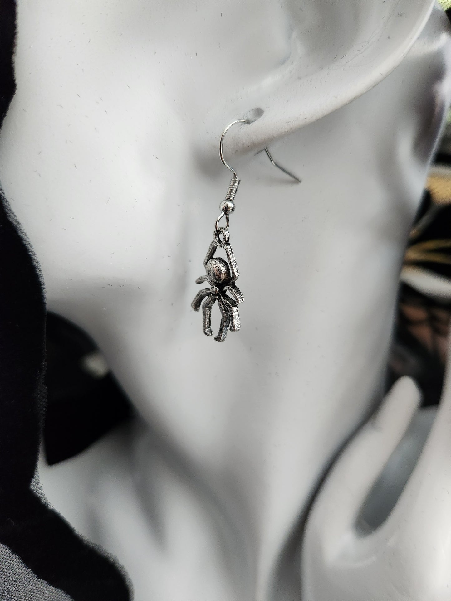 Spider Drop Earrings