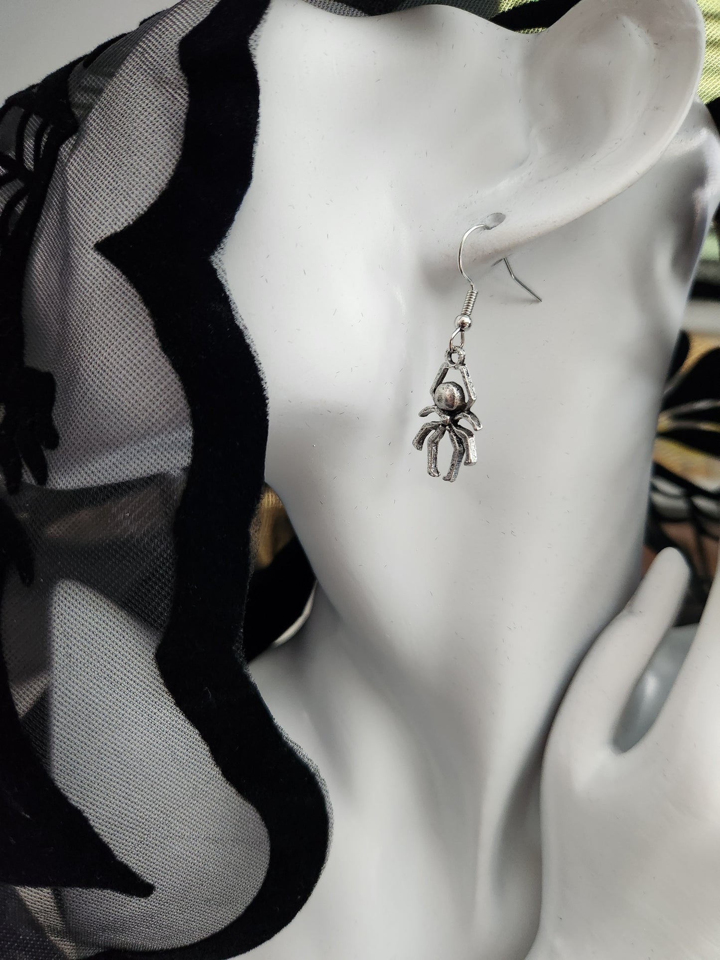 Spider Drop Earrings