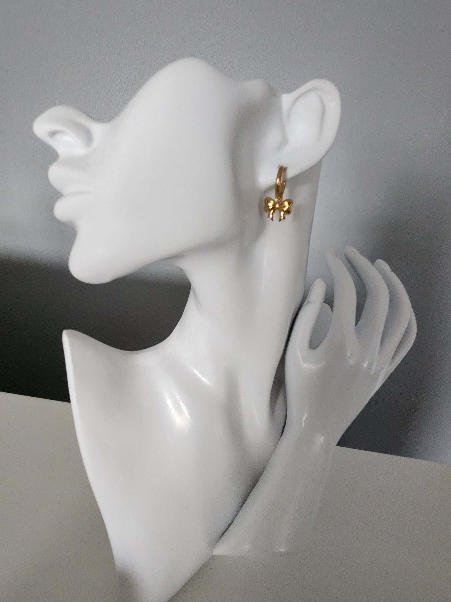 Coquette Bow Earrings - Gold