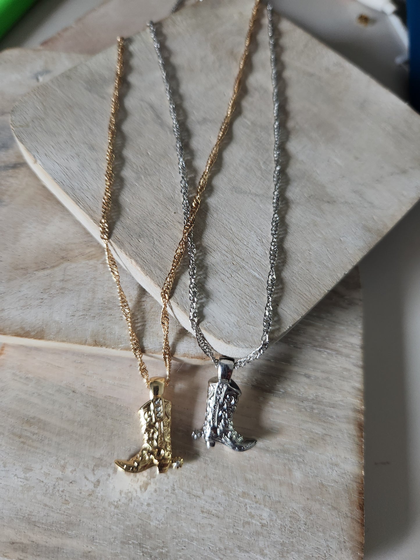 Dolly Boot Pendant Necklace