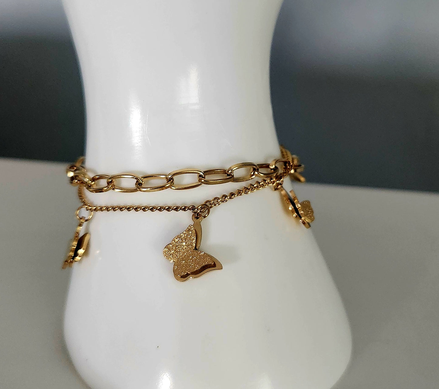 Double Layered Butterfly Bracelet