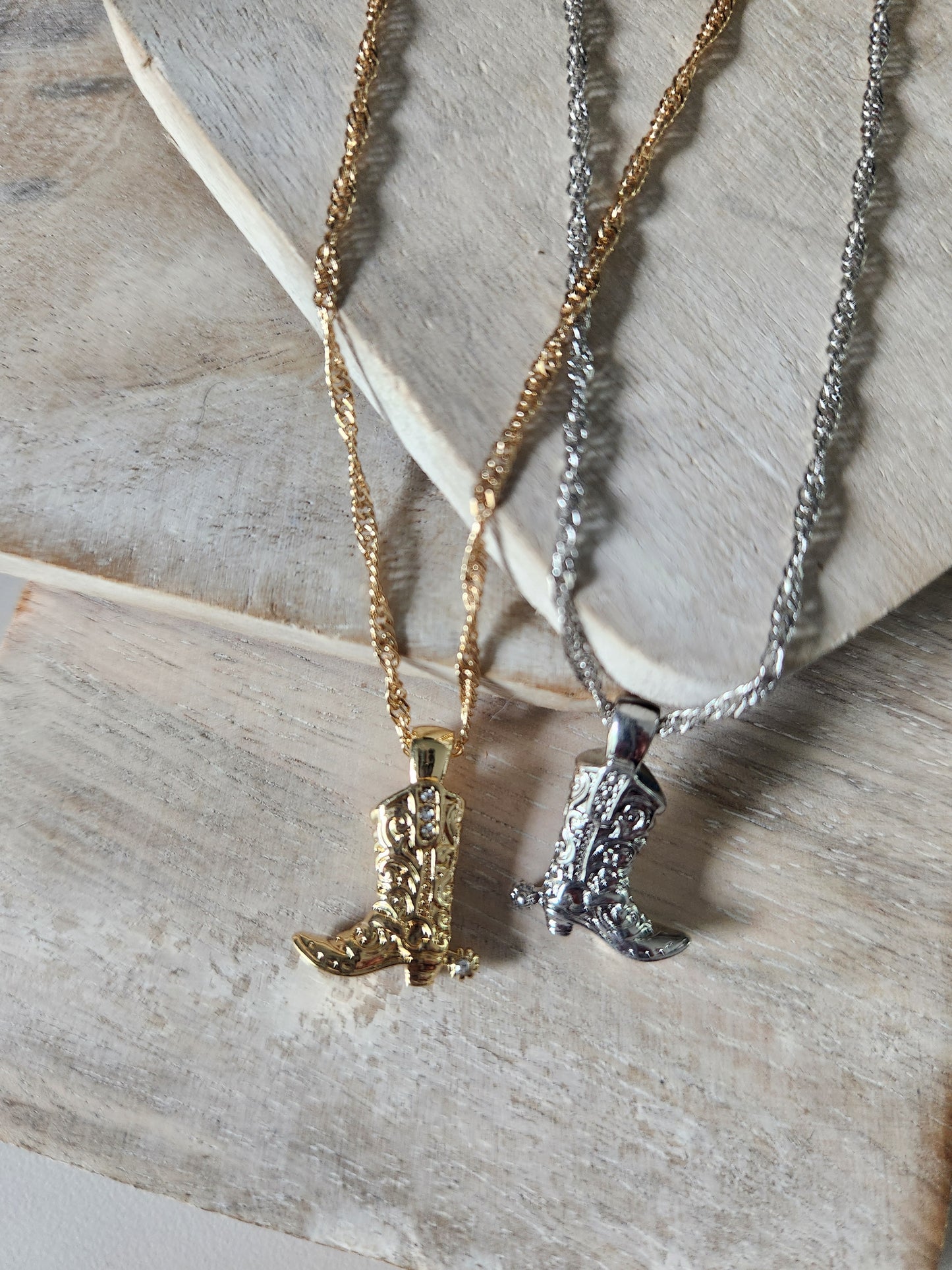 Dolly Boot Pendant Necklace