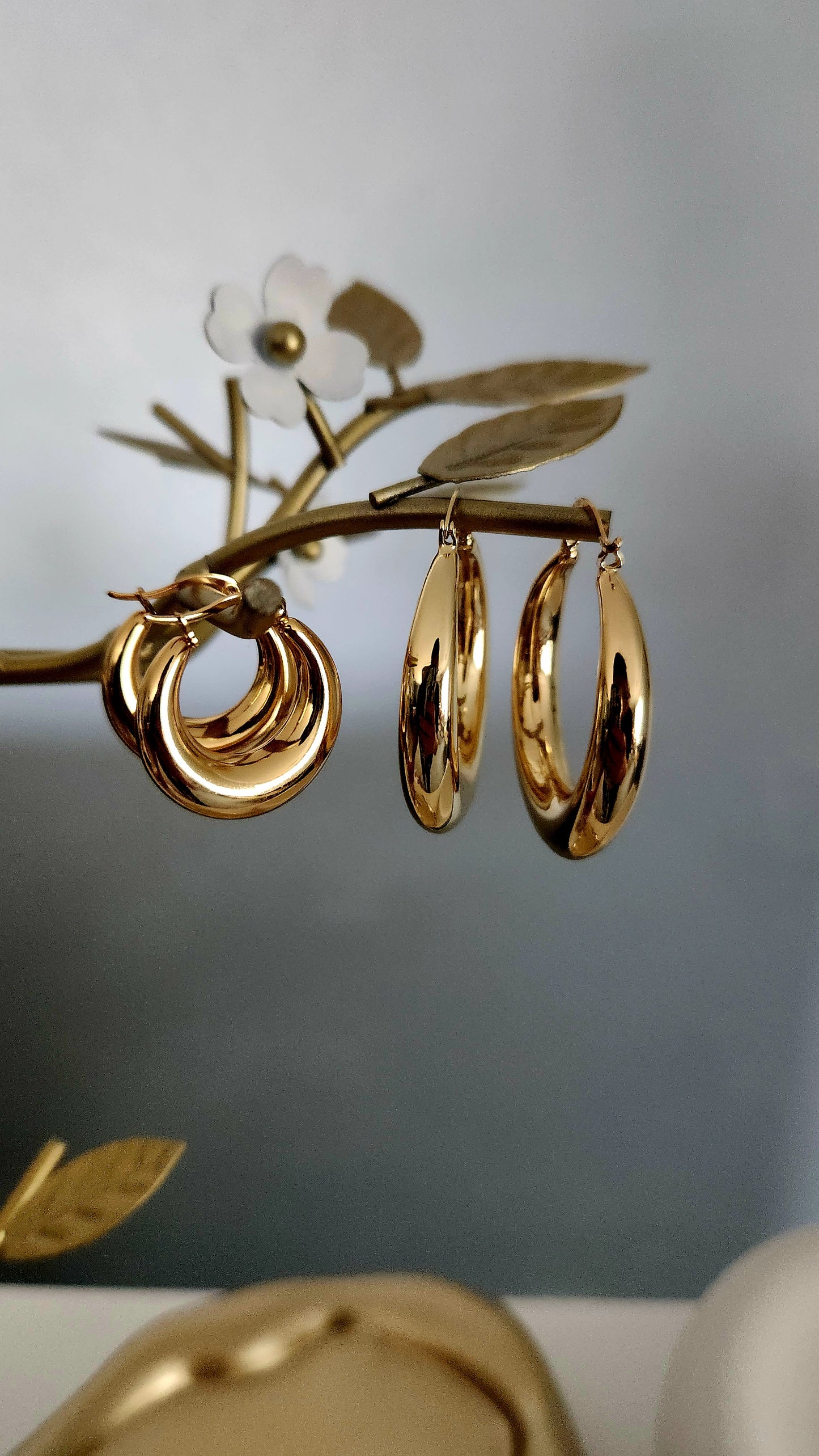 Trumpet Hoop Earrings
