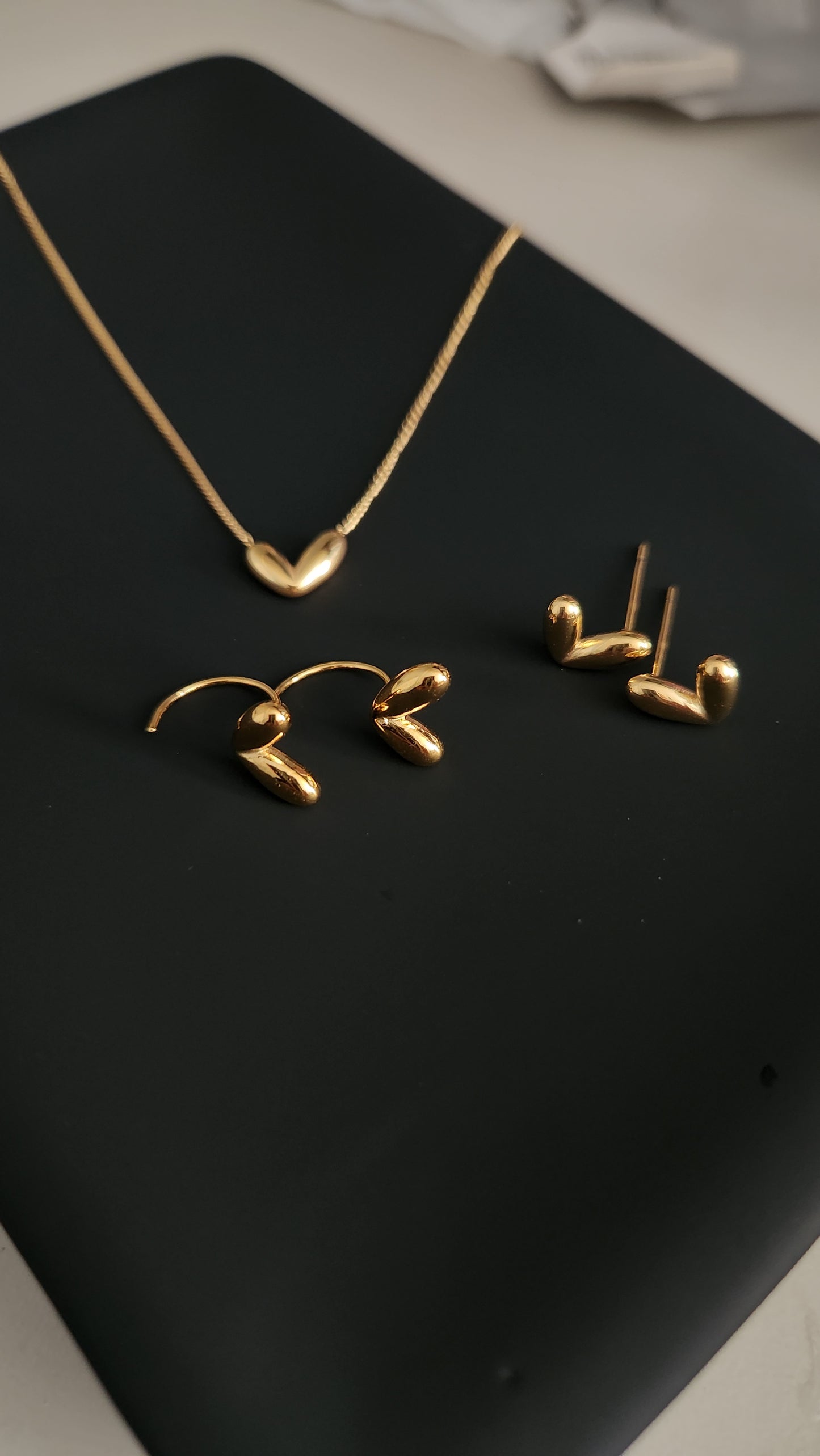 Liv Heart Necklace or Earrings