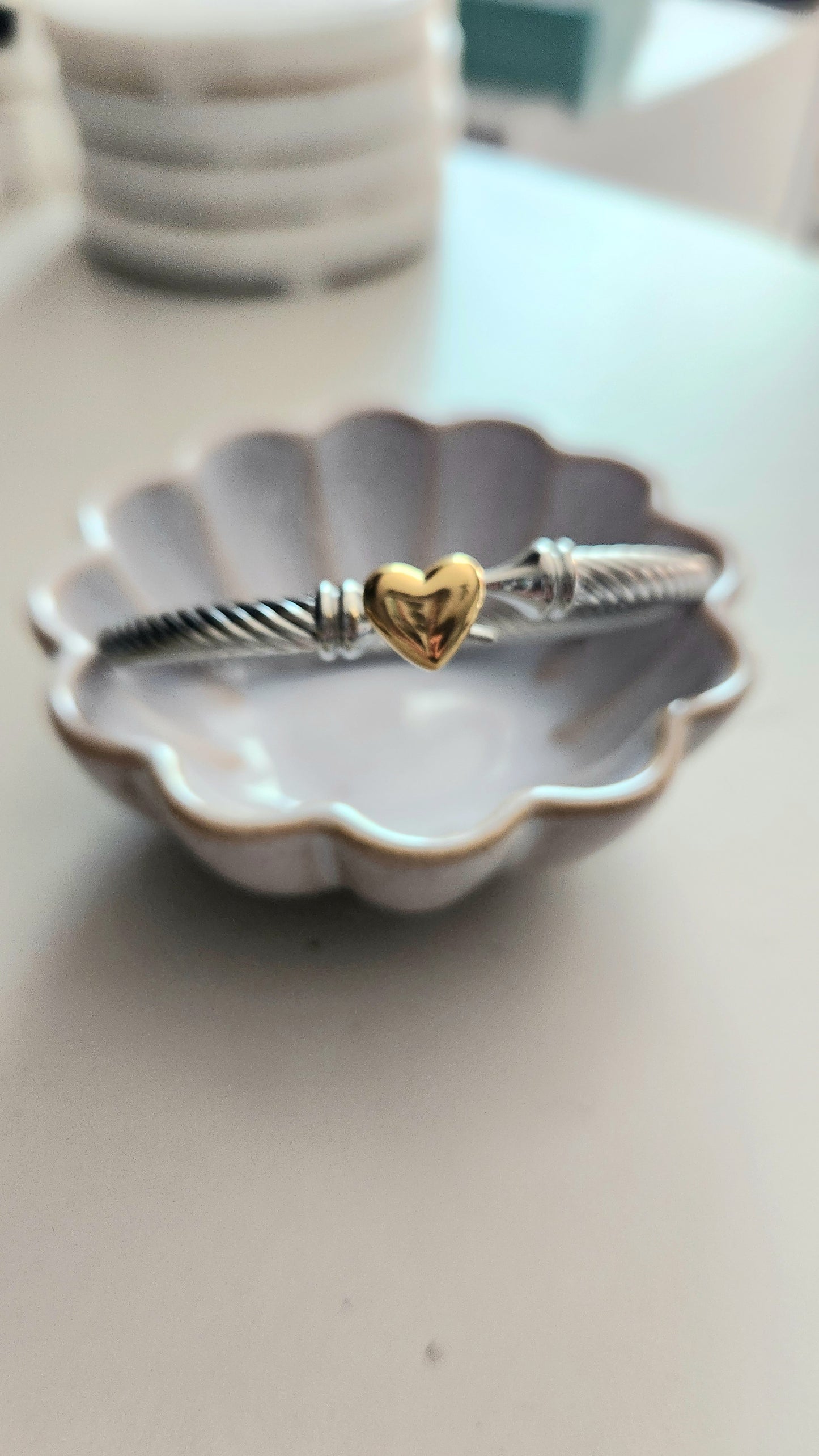 Heart of Gold Bangle