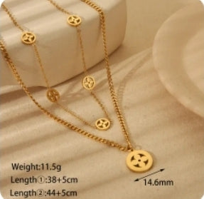 Clover Layered Necklace or Bracelet