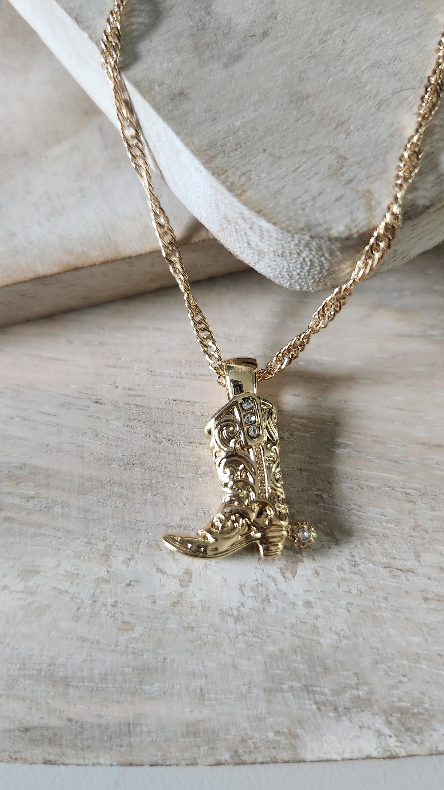 Dolly Boot Pendant Necklace
