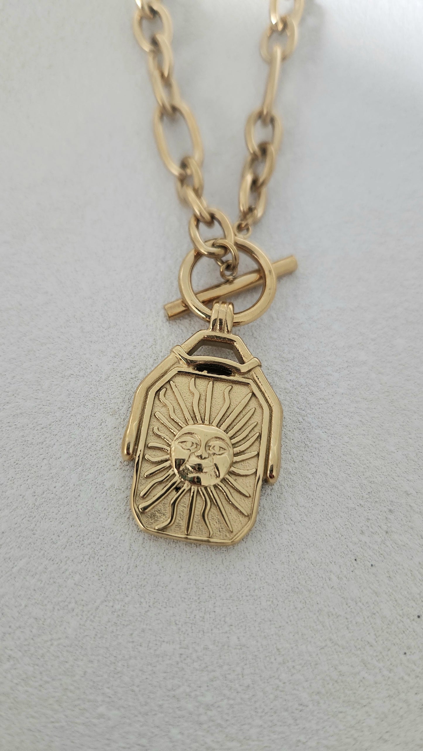Two Faced Toggle Clasp Necklace