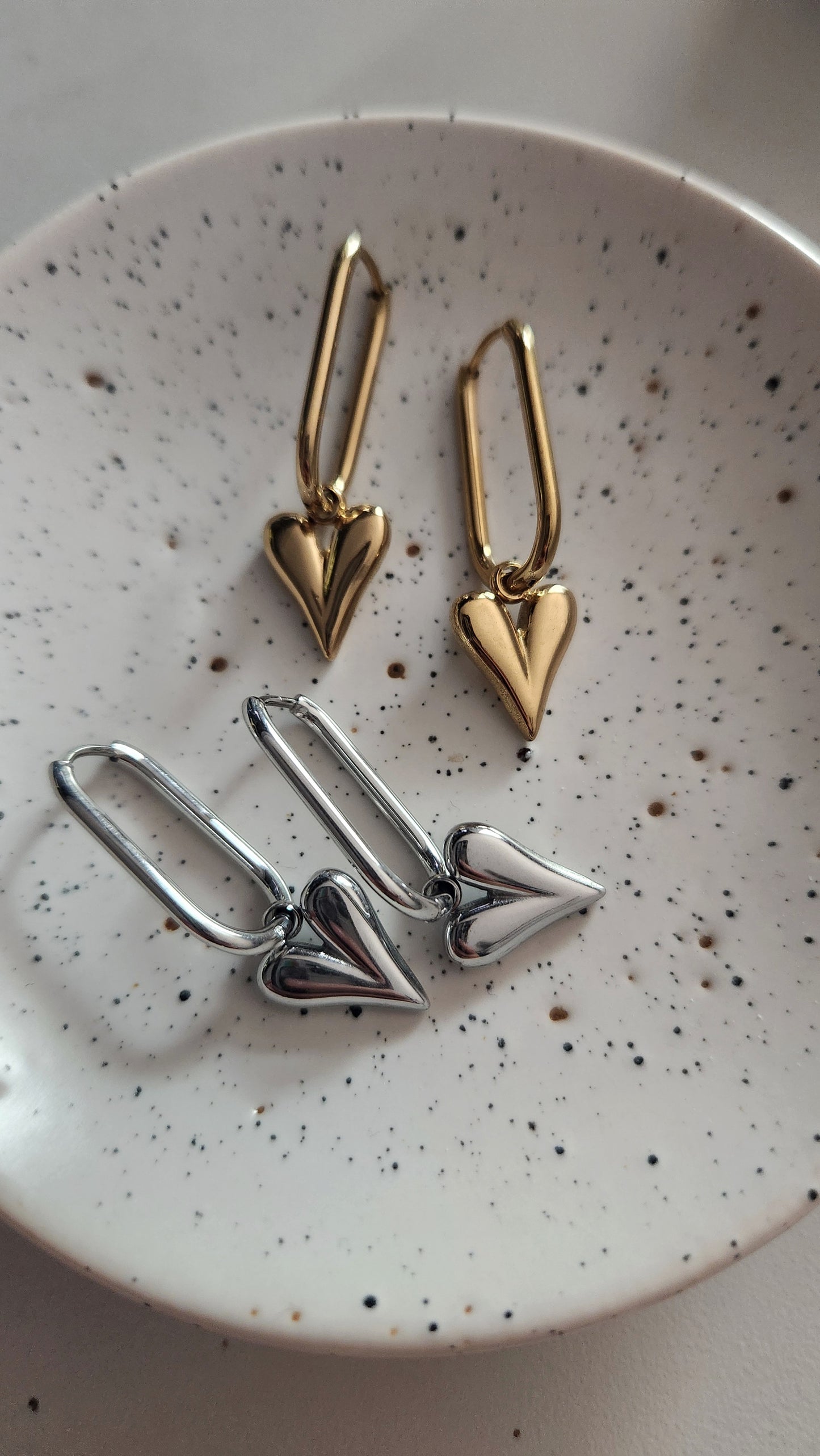 Harper Heart Drop Earrings