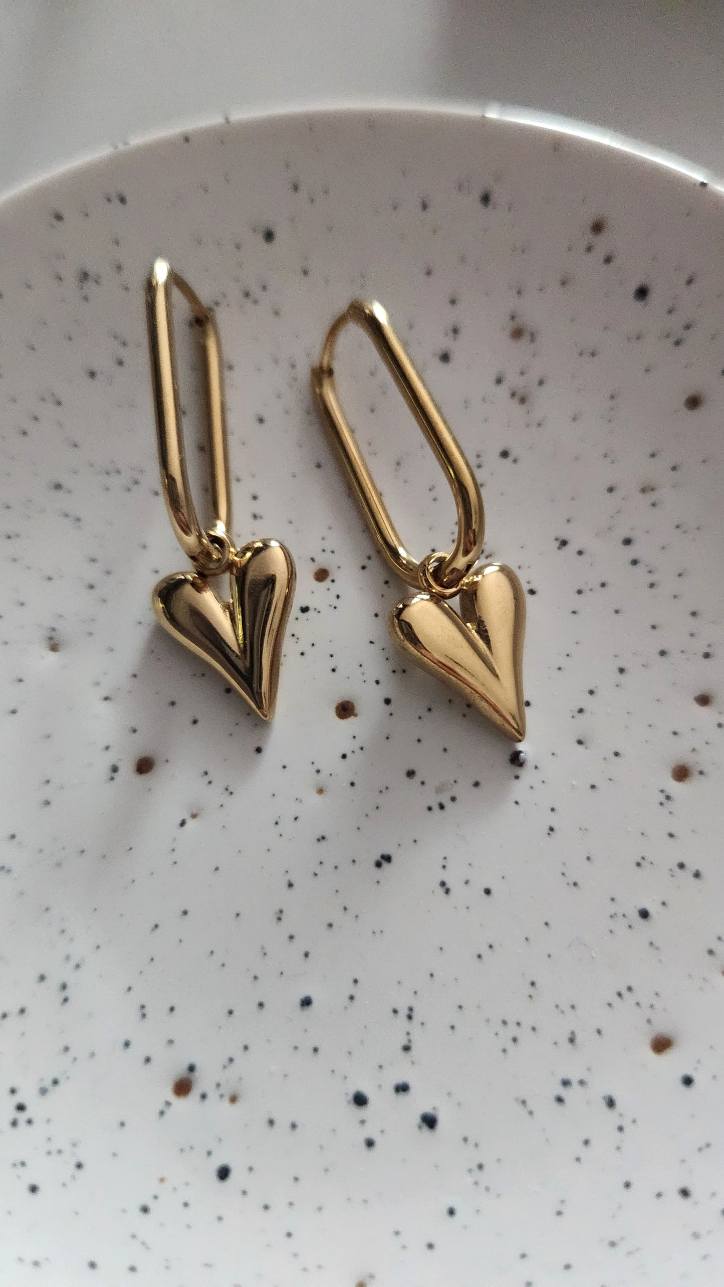 Harper Heart Drop Earrings