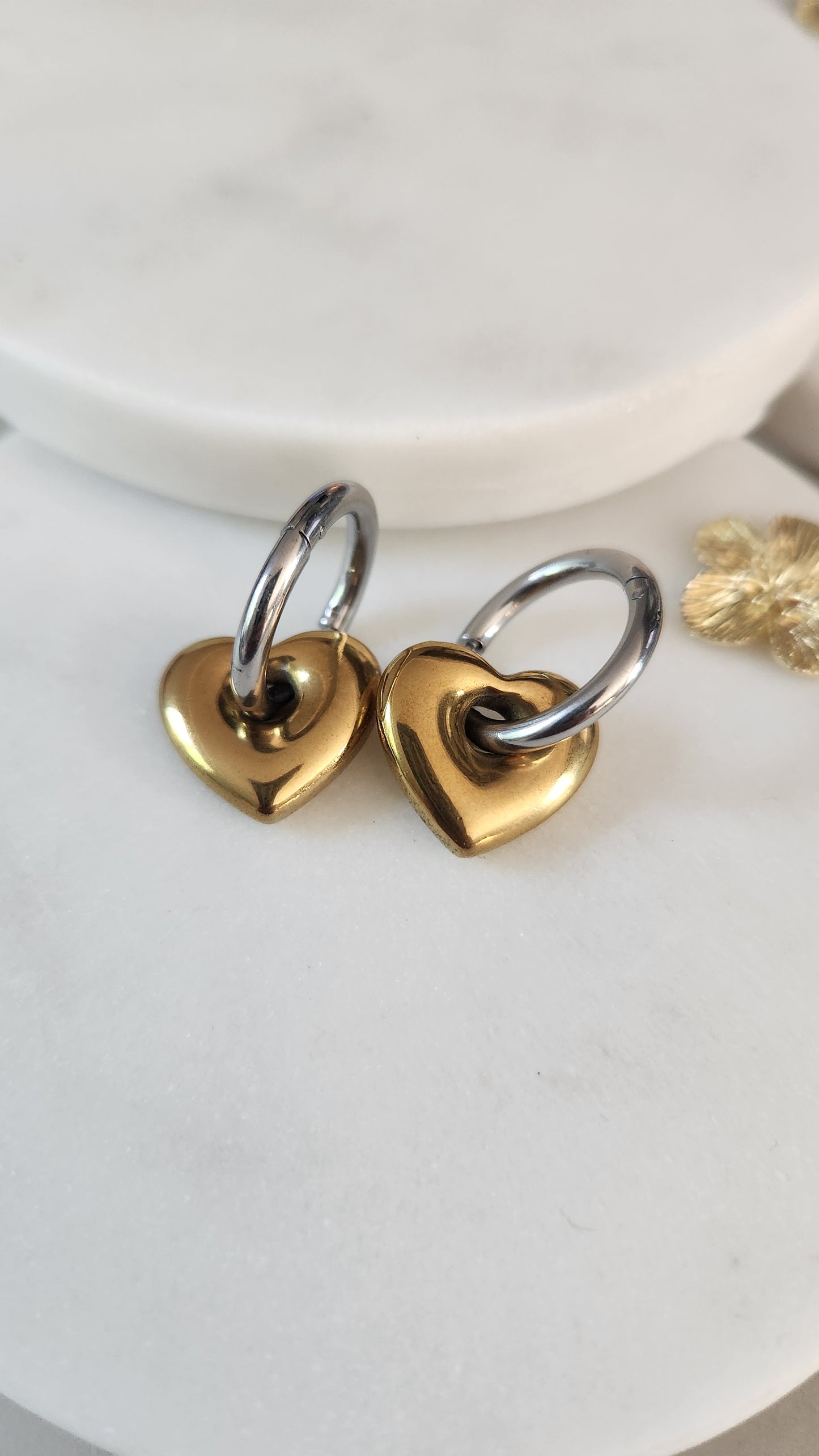 Divya Heart Drop Earrings