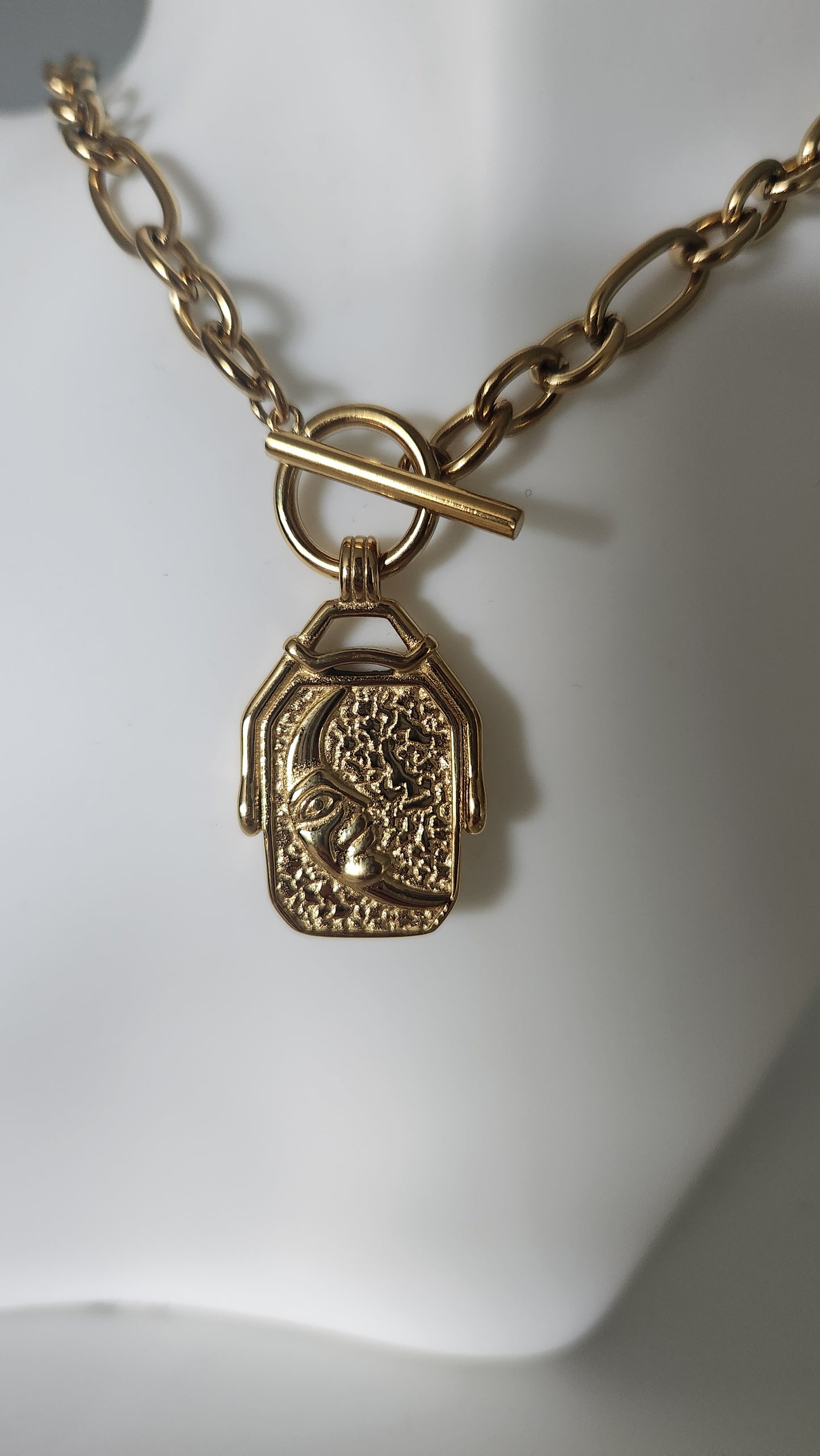Two Faced Toggle Clasp Necklace