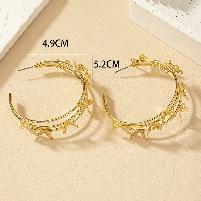 Rachel Butterfly Hoops