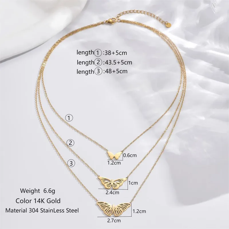 Butterfly Layered Necklace