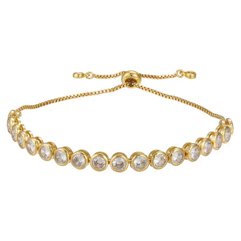 Round Zircon Pull Bracelet