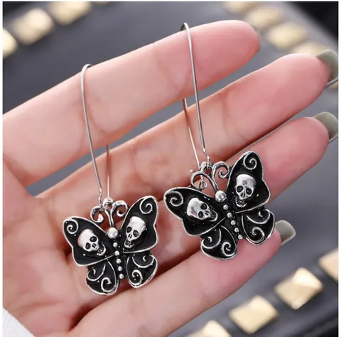 Moth Drop Earrings