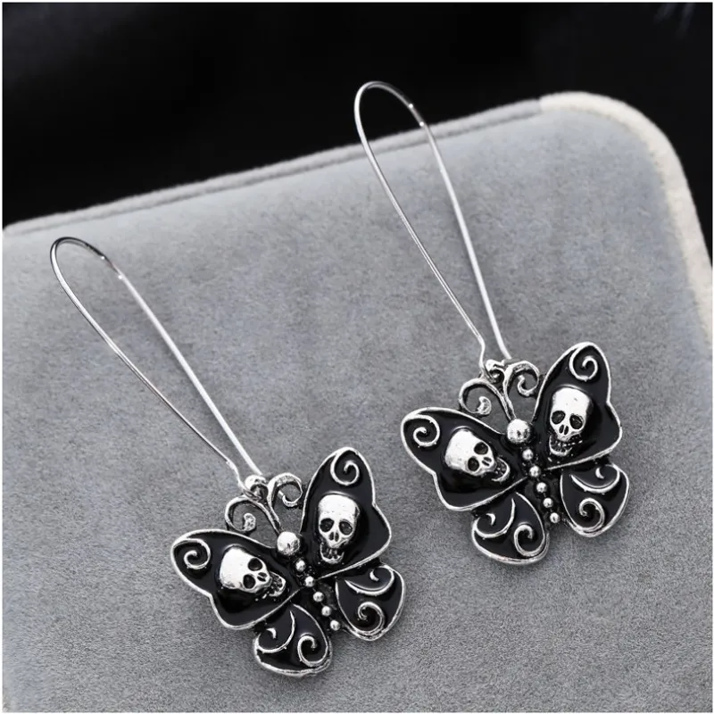 Moth Drop Earrings