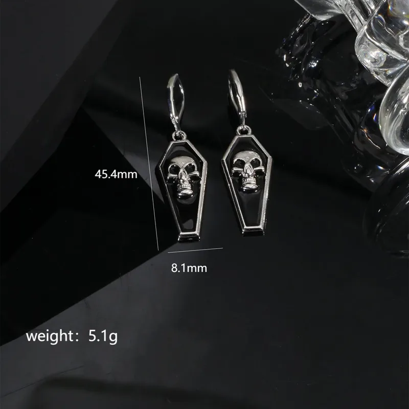 Coffin and Skulls Earrings