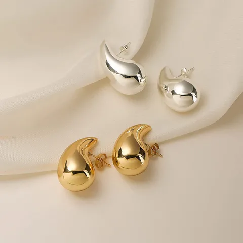 Large Water Droplet Earrings