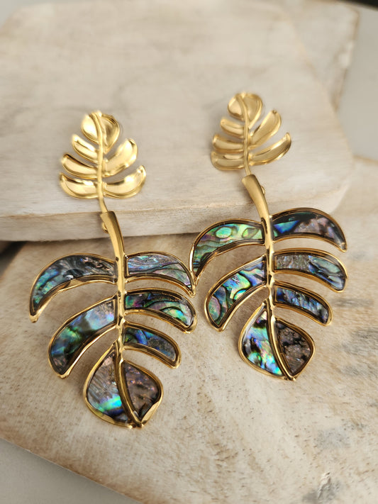 Leaf Drop Earrings