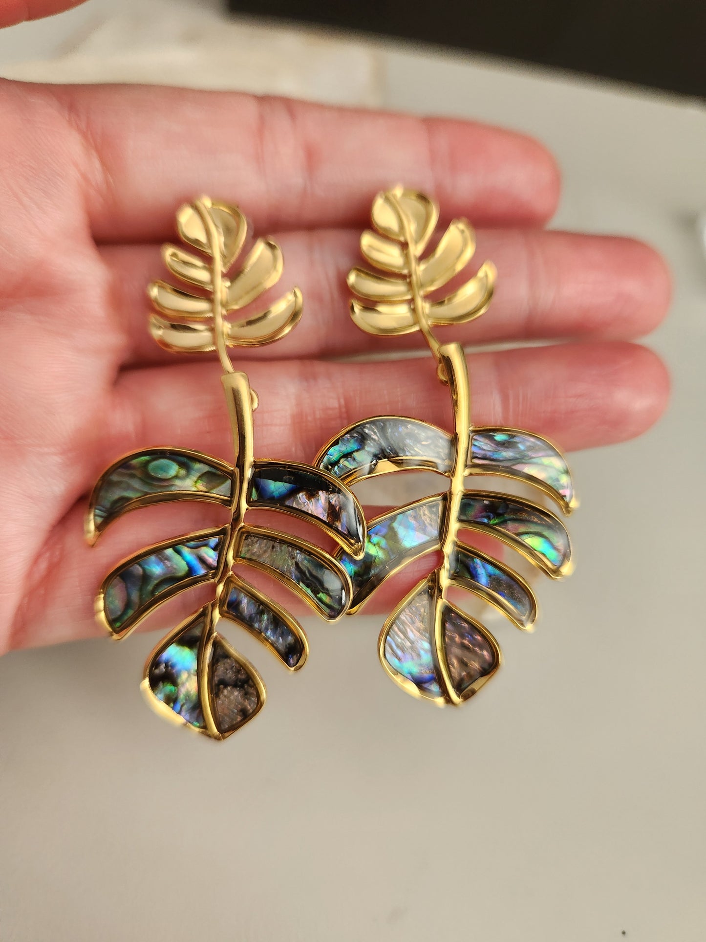 Leaf Drop Earrings