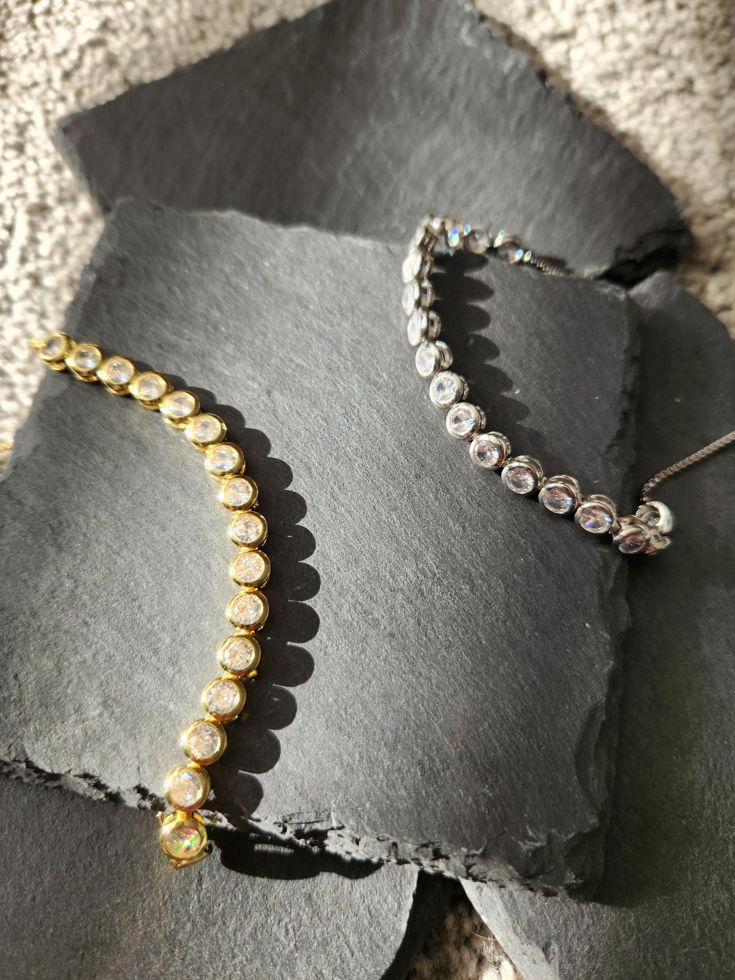 Round Zircon Pull Bracelet