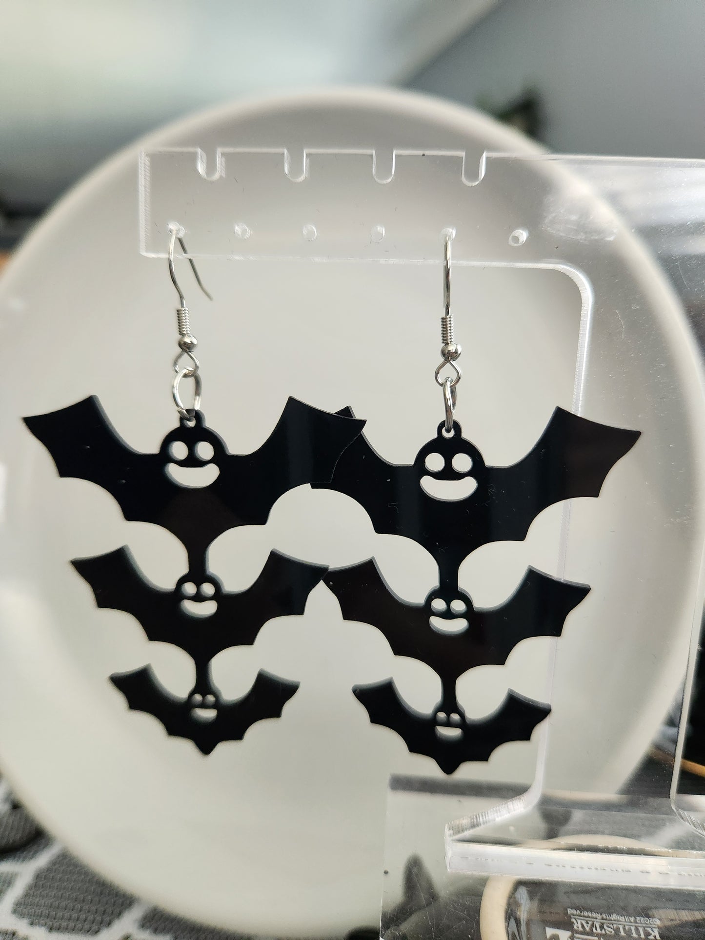 Batty Resin Drop Earrings