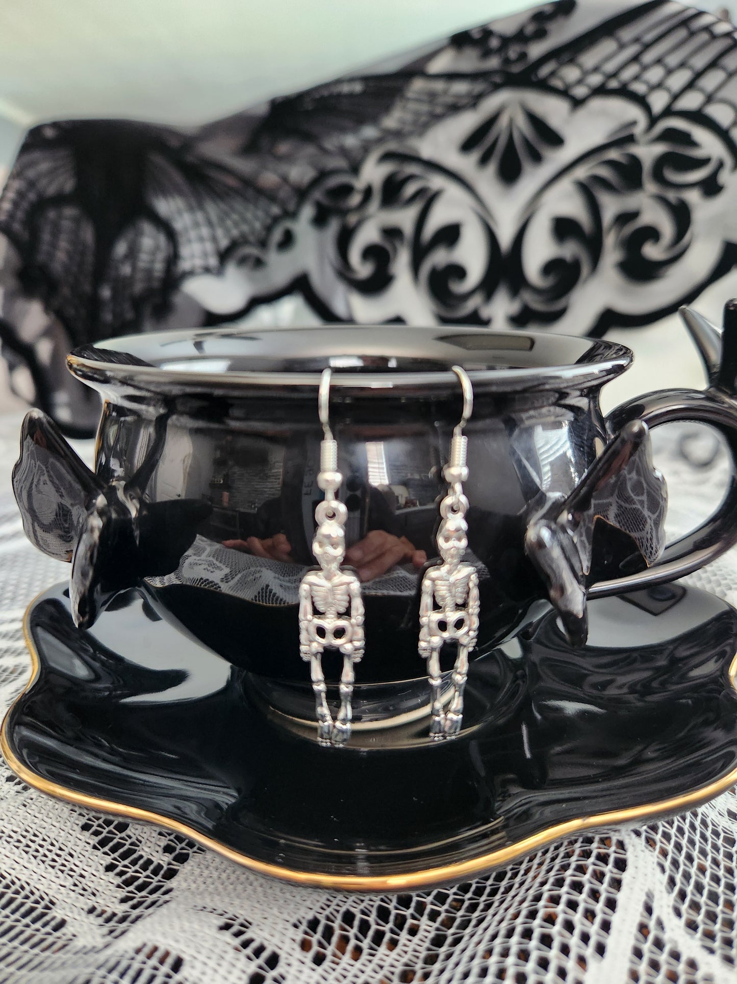 Bones Skeleton Drop Earrings