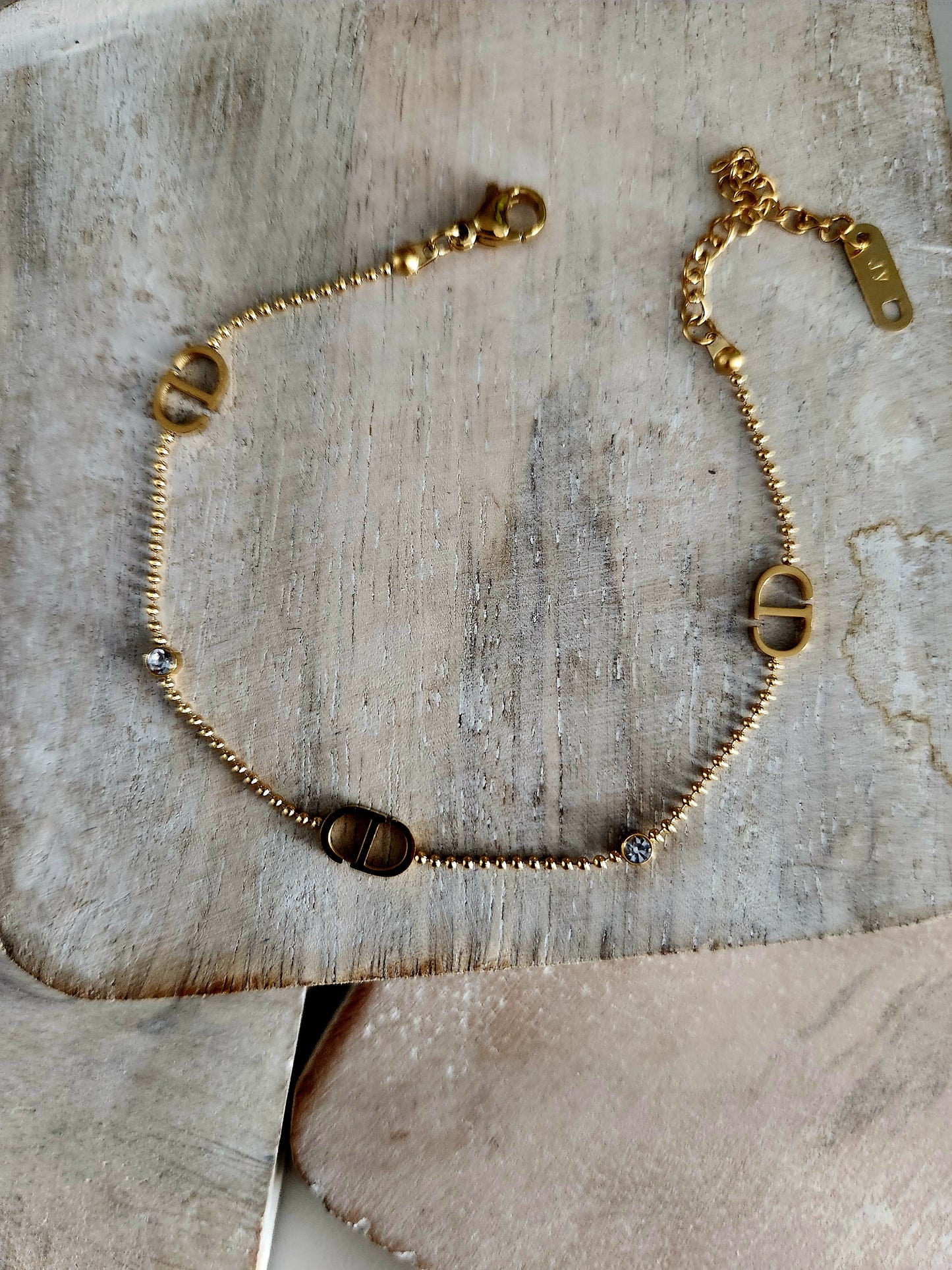 CD Letter Bracelet (Dainty)