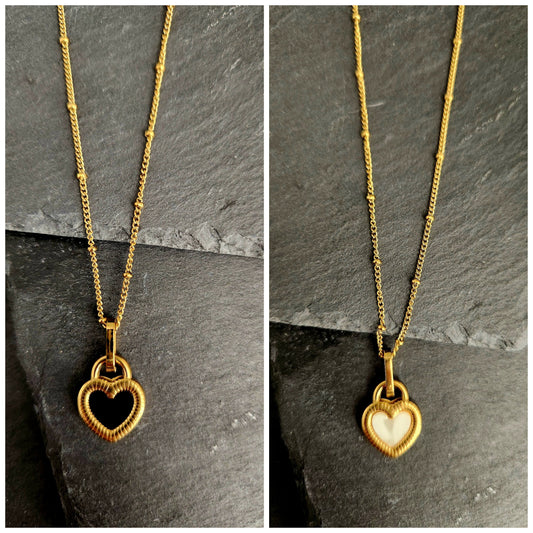 Two Faced Heart Necklace