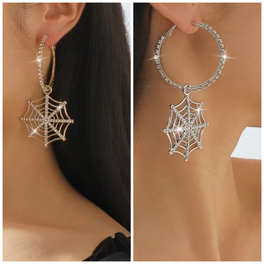 Sparkle Web Hoops