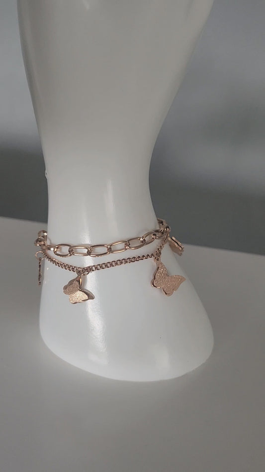 Double Layered Butterfly Bracelet