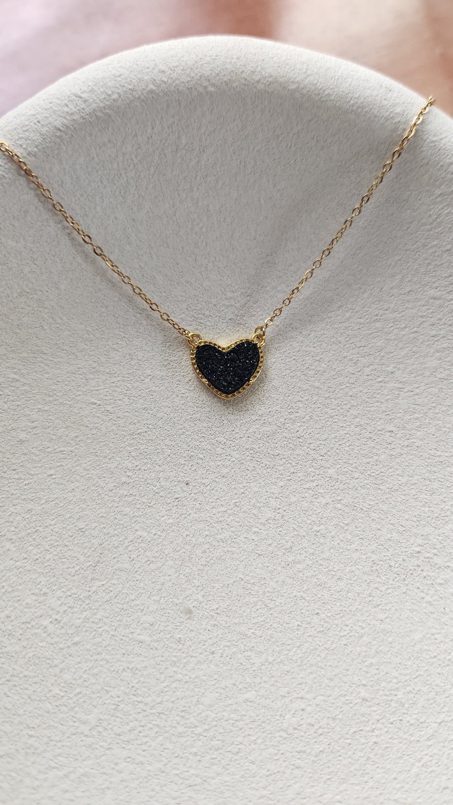 Black Heart Necklace