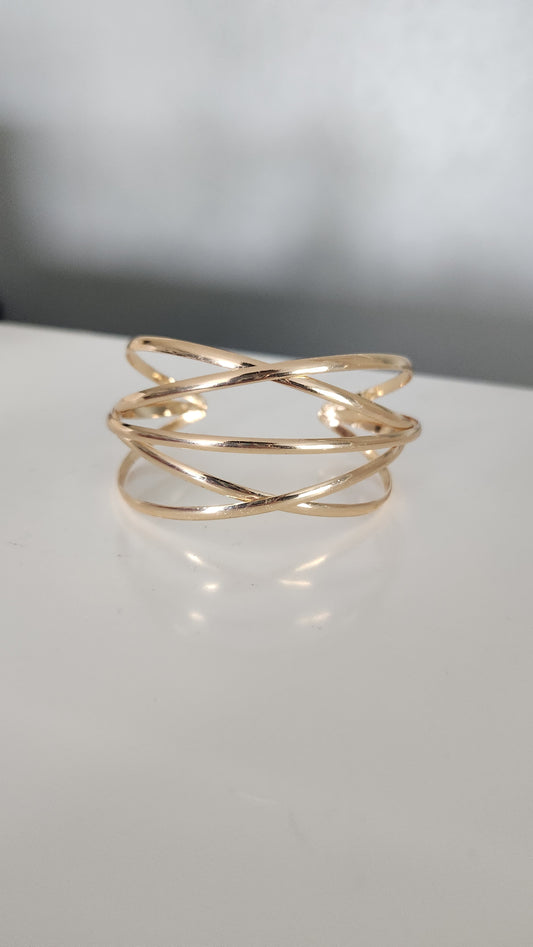 Criss Cross Cuff Bracelet