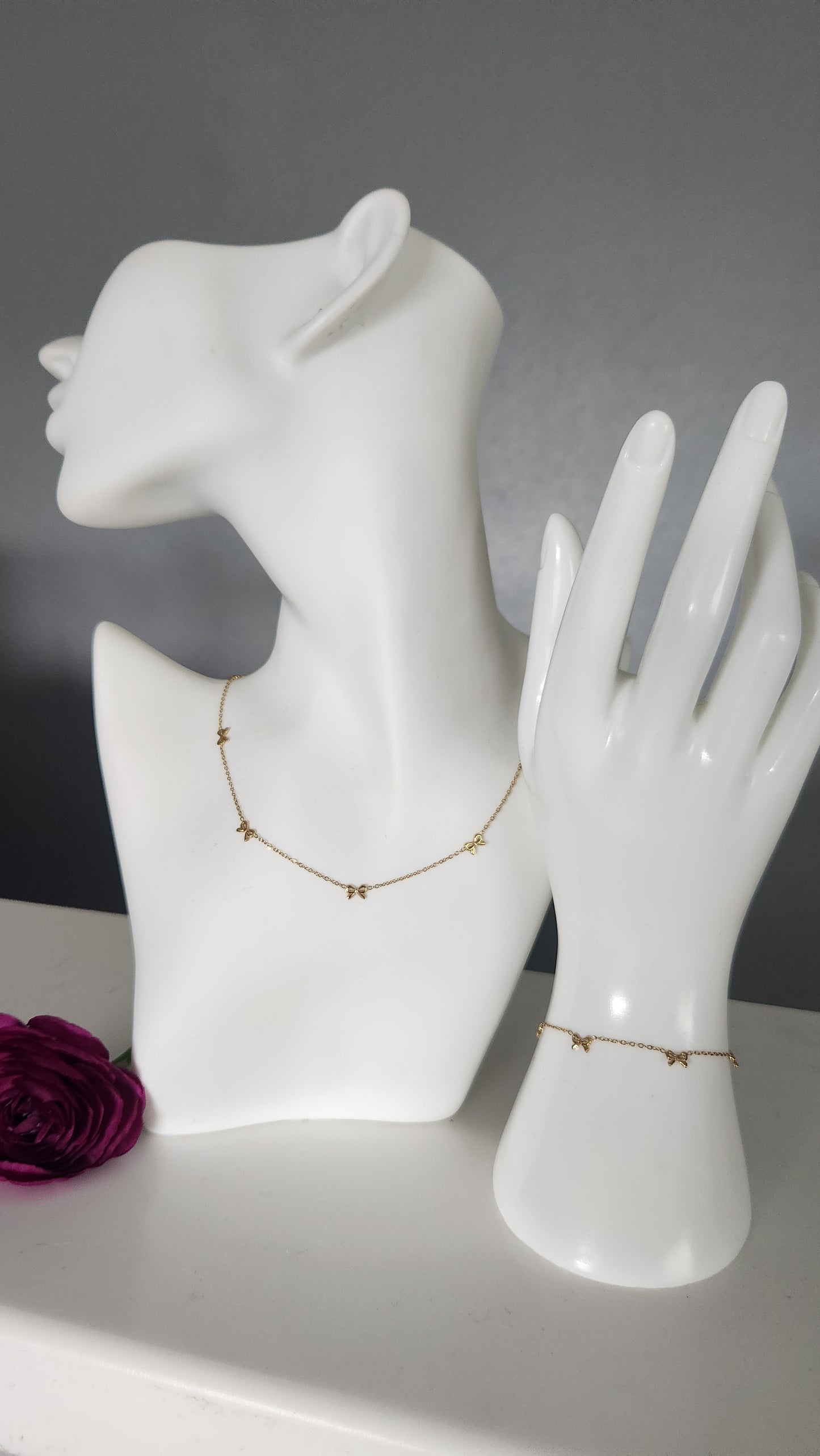 Bow Necklace or Bracelet