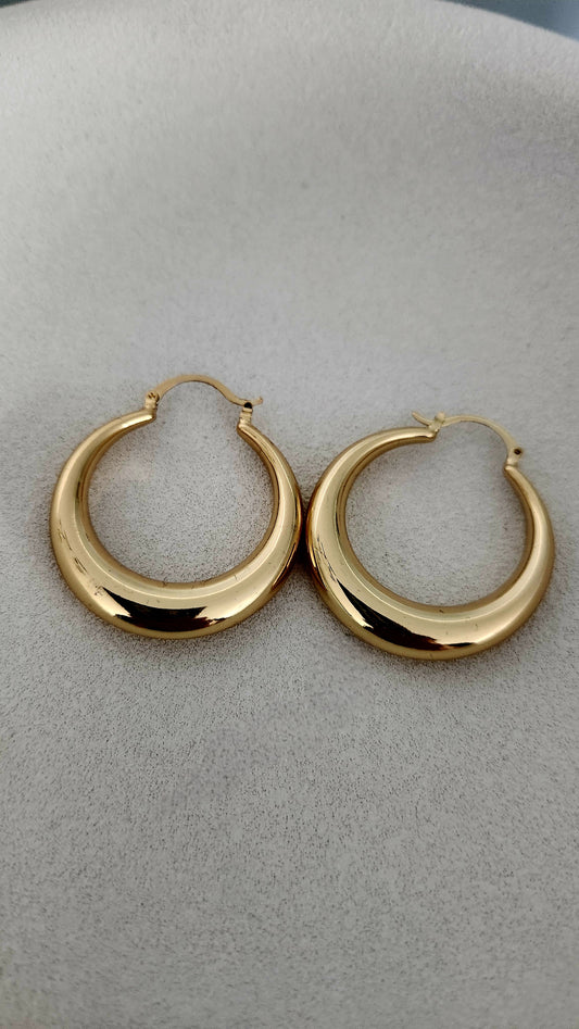 Trumpet Hoop Earrings