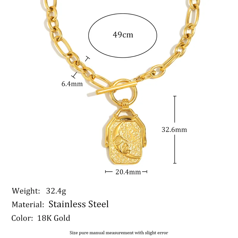 Two Faced Toggle Clasp Necklace