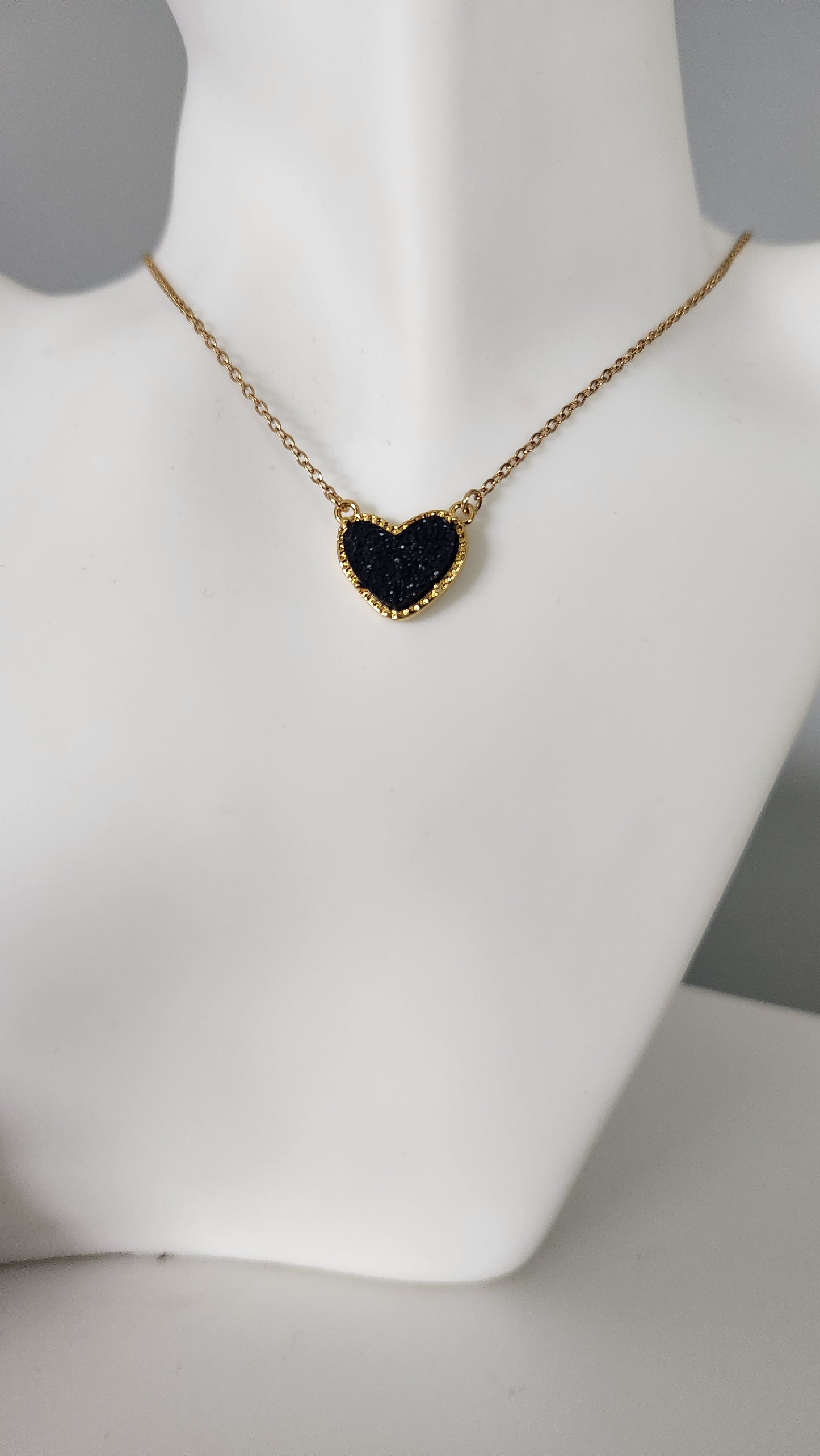 Black Heart Necklace