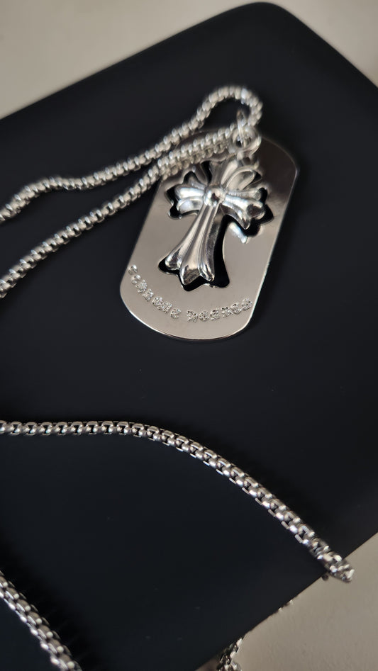 Cross Tag Necklace