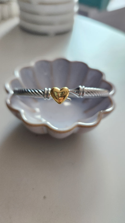 Heart of Gold Bangle