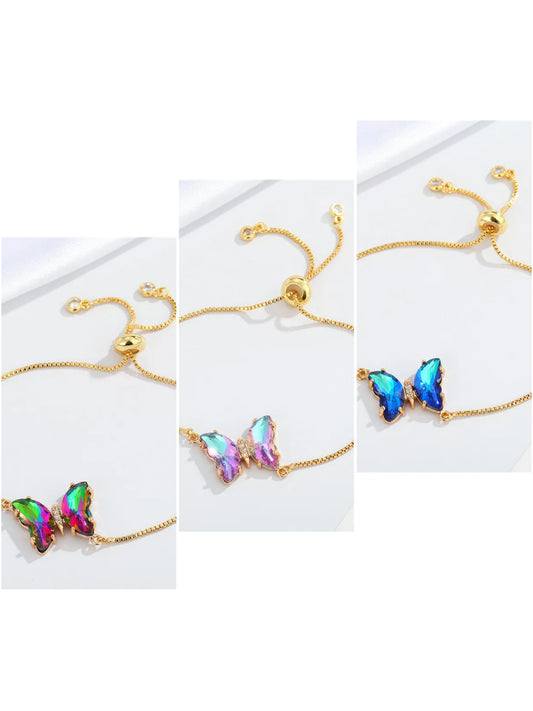 Crystal Butterfly Bracelet