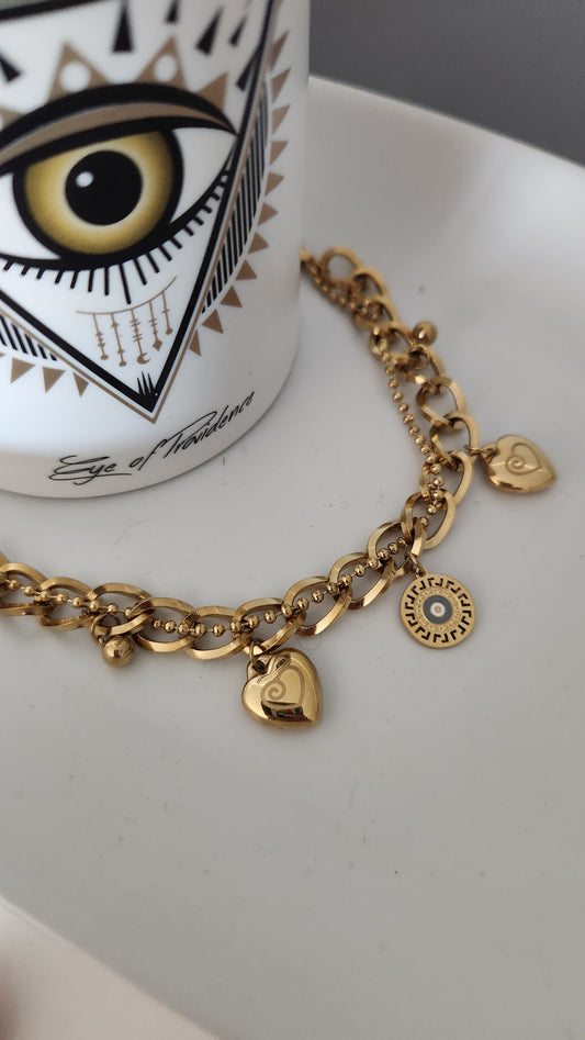 Evil Eye Charm Bracelet