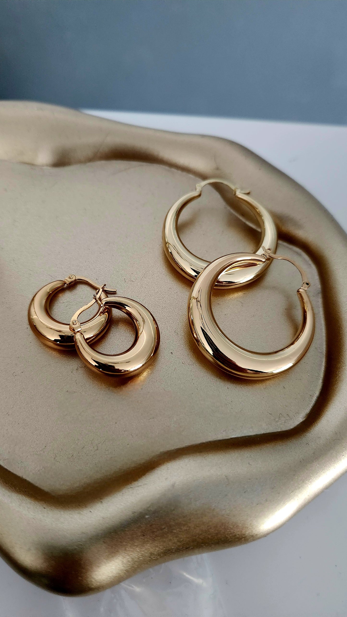 Trumpet Hoop Earrings