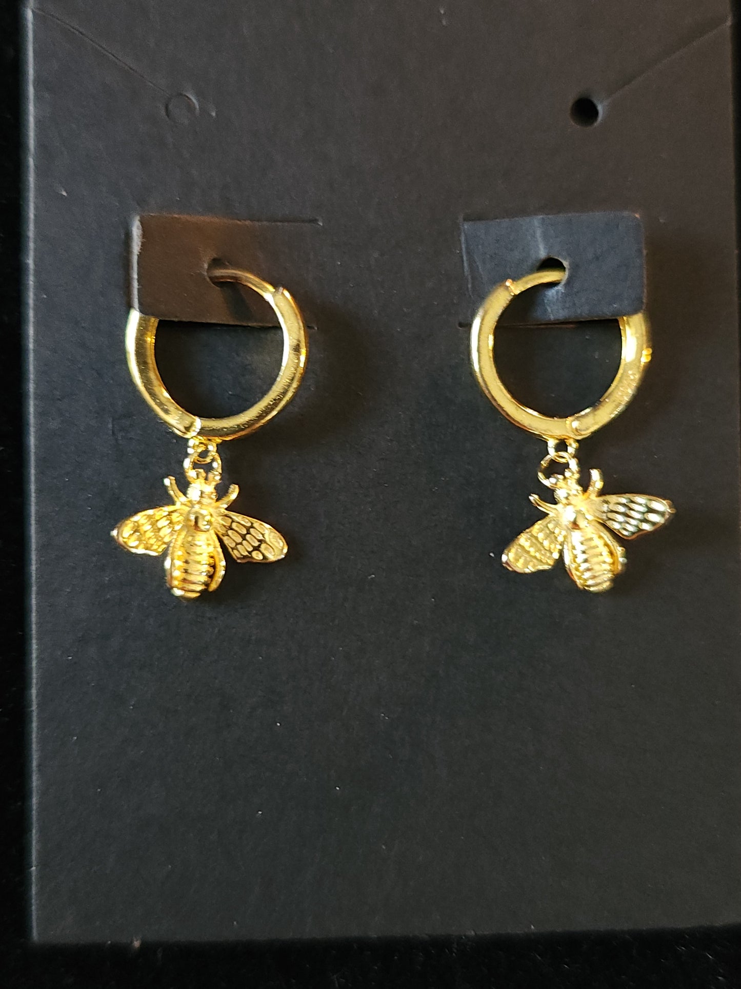 Silver plated Queen Bee Drop Earrings