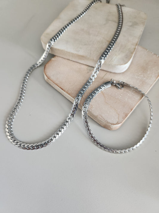 Men's Stainlesd Steel Necklace or Bracelet