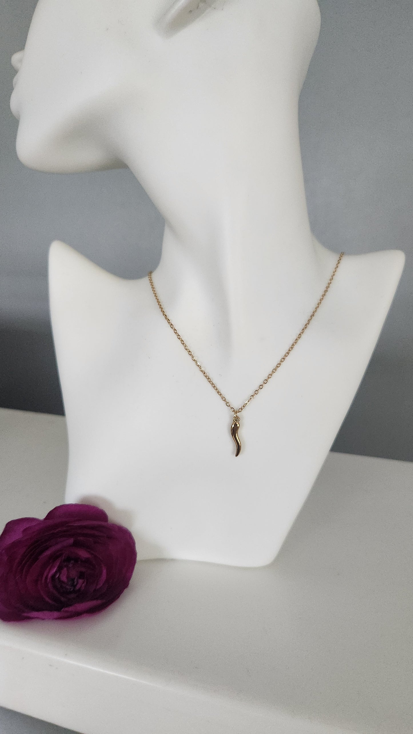 Italian Horn Necklace